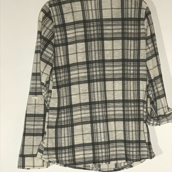 Day Trip Blouse Plaid Long sleeve size Large - Picture 8 of 9